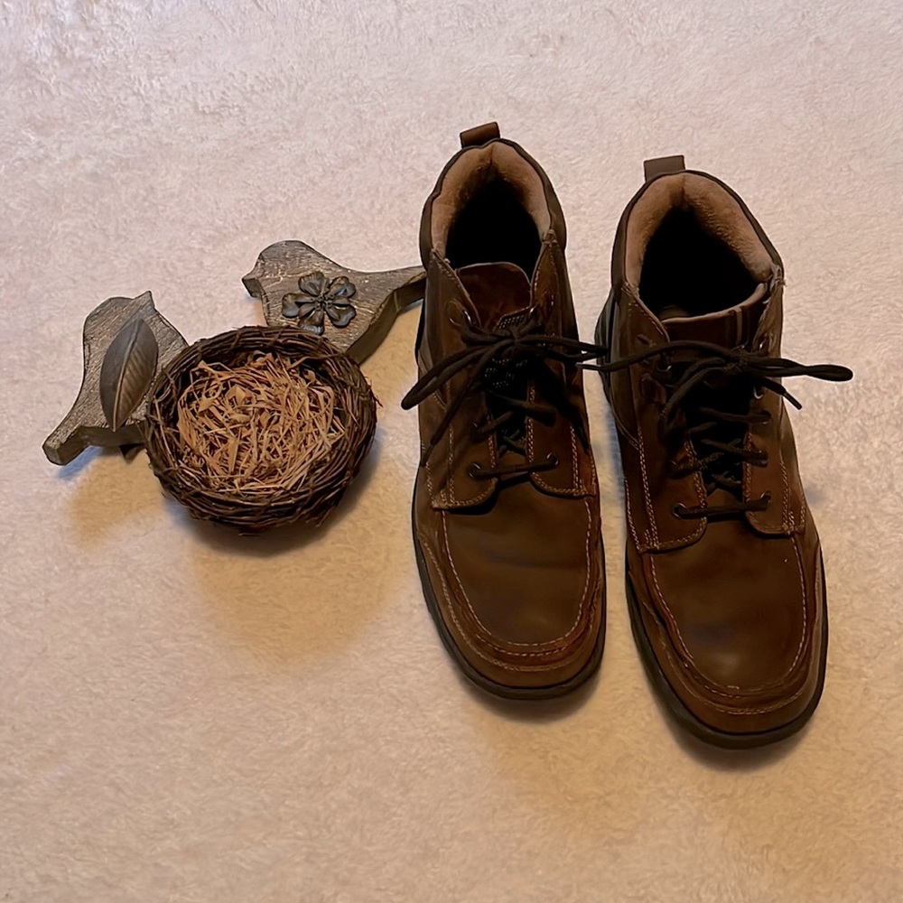 Men’s Dockers Lace-Up Ankle Boots, Size 11.